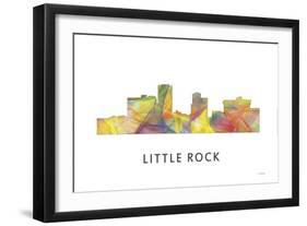 Little Rock Arkansas Skyline-Marlene Watson-Framed Giclee Print