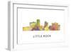 Little Rock Arkansas Skyline-Marlene Watson-Framed Giclee Print