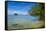 Little Rock Islet in the Famous Rock Islands, Palau, Central Pacific, Pacific-Michael Runkel-Framed Stretched Canvas