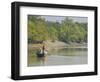 Little Rowing Boat in the Swampy Areas of the Sundarbans, UNESCO World Heritage Site, Bangladesh-Michael Runkel-Framed Photographic Print