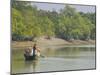 Little Rowing Boat in the Swampy Areas of the Sundarbans, UNESCO World Heritage Site, Bangladesh-Michael Runkel-Mounted Photographic Print