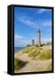 Little Sable Point Lighthouse near Mears, Michigan, USA.-Richard & Susan Day-Framed Stretched Canvas