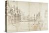 Little Saint Mark's Square, Venice-Gaspar van Wittel-Stretched Canvas