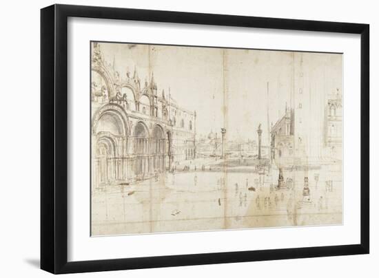 Little Saint Mark's Square, Venice-Gaspar van Wittel-Framed Art Print