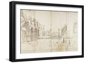 Little Saint Mark's Square, Venice-Gaspar van Wittel-Framed Art Print