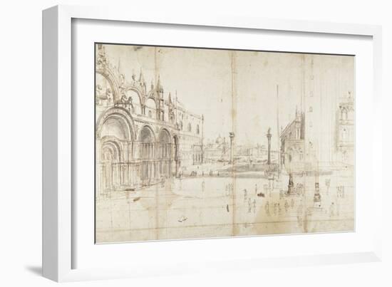 Little Saint Mark's Square, Venice-Gaspar van Wittel-Framed Art Print