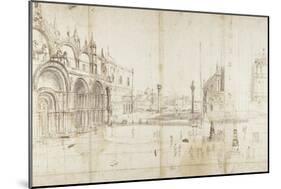 Little Saint Mark's Square, Venice-Gaspar van Wittel-Mounted Art Print