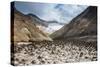 Little Sand Mounds on a Glacier Field on Mutnovsky Volcano, Kamchatka, Russia, Eurasia-Michael Runkel-Stretched Canvas