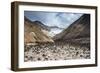 Little Sand Mounds on a Glacier Field on Mutnovsky Volcano, Kamchatka, Russia, Eurasia-Michael Runkel-Framed Photographic Print