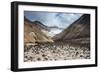 Little Sand Mounds on a Glacier Field on Mutnovsky Volcano, Kamchatka, Russia, Eurasia-Michael Runkel-Framed Photographic Print