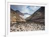 Little Sand Mounds on a Glacier Field on Mutnovsky Volcano, Kamchatka, Russia, Eurasia-Michael Runkel-Framed Photographic Print