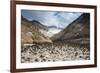 Little Sand Mounds on a Glacier Field on Mutnovsky Volcano, Kamchatka, Russia, Eurasia-Michael Runkel-Framed Photographic Print