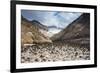 Little Sand Mounds on a Glacier Field on Mutnovsky Volcano, Kamchatka, Russia, Eurasia-Michael Runkel-Framed Photographic Print