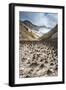 Little Sand Mounds on a Glacier Field on Mutnovsky Volcano, Kamchatka, Russia, Eurasia-Michael Runkel-Framed Photographic Print