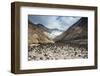 Little Sand Mounds on a Glacier Field on Mutnovsky Volcano, Kamchatka, Russia, Eurasia-Michael Runkel-Framed Photographic Print