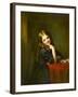 Little Seamstress, 1865 (Oil on Board)-William Powell Frith-Framed Giclee Print