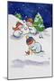 Little Snowmen Snowballing, 1996-Diane Matthes-Mounted Giclee Print