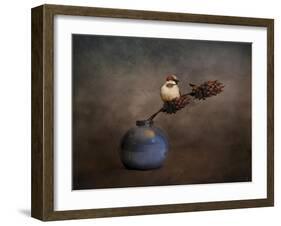 Little Sparrow Friend-Jai Johnson-Framed Giclee Print