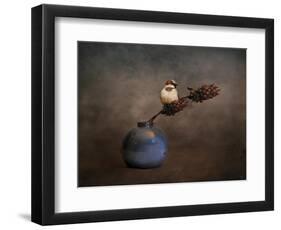 Little Sparrow Friend-Jai Johnson-Framed Premium Giclee Print