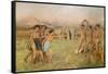 Little Spartan girls provoking boys. Around 1860-1862, Oil on canvas-Edgar Degas-Framed Stretched Canvas