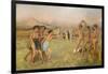 Little Spartan girls provoking boys. Around 1860-1862, Oil on canvas-Edgar Degas-Framed Giclee Print