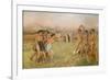 Little Spartan girls provoking boys. Around 1860-1862, Oil on canvas-Edgar Degas-Framed Giclee Print