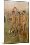 Little Spartan girls provoking boys (detail)-Edgar Degas-Mounted Giclee Print