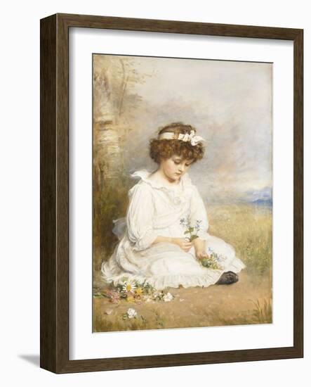 Little Speedwell's Darling Blue, 1892-John Everett Millais-Framed Giclee Print