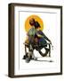 "Little Spooners" or "Sunset", April 24,1926-Norman Rockwell-Framed Premium Giclee Print