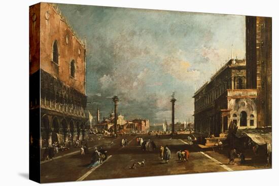 Little St Mark's Square Towards San Giorgio, Venice-Francesco Guardi-Stretched Canvas