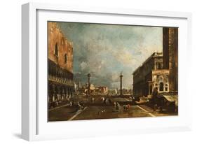 Little St Mark's Square Towards San Giorgio, Venice-Francesco Guardi-Framed Giclee Print