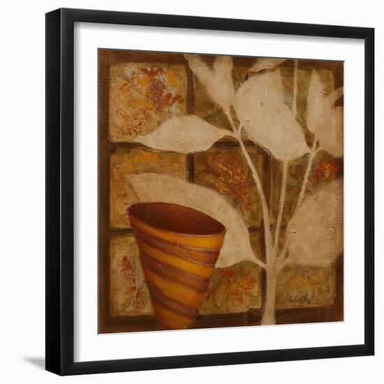 Little Striped Vase II-Lanie Loreth-Framed Premium Giclee Print