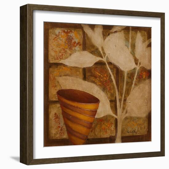 Little Striped Vase II-Lanie Loreth-Framed Art Print