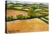 Little Suffolk Landscape-Joan Thewsey-Stretched Canvas