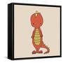 Little T Rex-Designs Sweet Melody-Framed Stretched Canvas