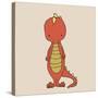 Little T Rex-Designs Sweet Melody-Stretched Canvas