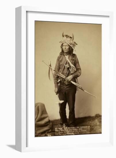 Little, the Instigator of Indian Revolt at Pine Ridge, 1890-John C.H. Grabill-Framed Art Print