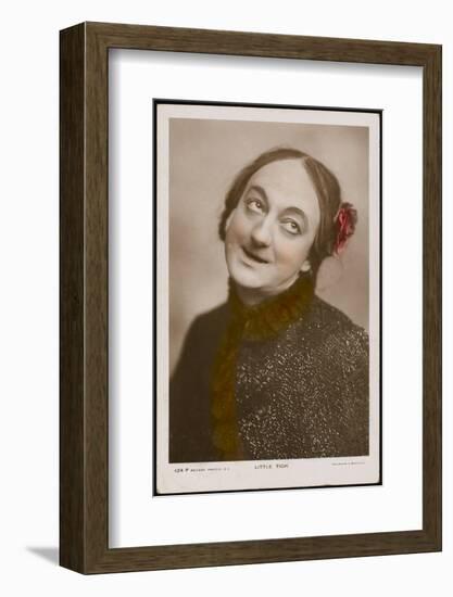 Little Tich (Harry Relph) Music Hall Entertainer with a Flower in His Hair-null-Framed Photographic Print