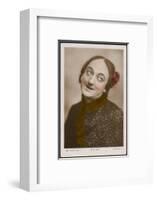 Little Tich (Harry Relph) Music Hall Entertainer with a Flower in His Hair-null-Framed Photographic Print