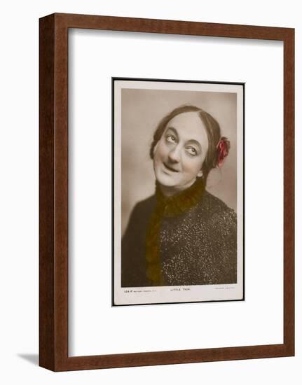 Little Tich (Harry Relph) Music Hall Entertainer with a Flower in His Hair-null-Framed Photographic Print