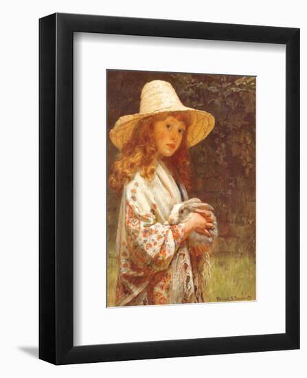 Little Timidity-Frederick Beaumont-Framed Art Print