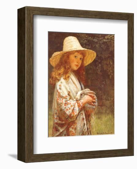 Little Timidity-Frederick Beaumont-Framed Art Print