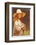 Little Timidity-Frederick Beaumont-Framed Art Print