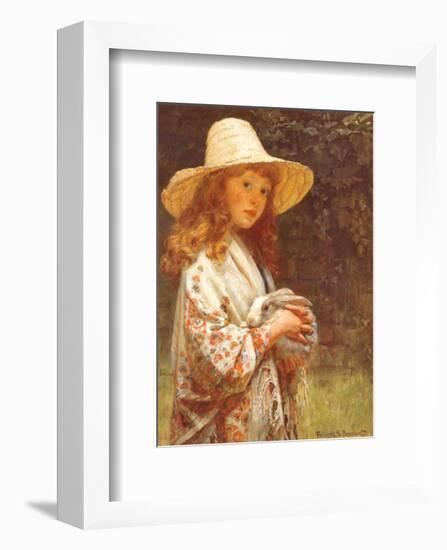 Little Timidity-Frederick Beaumont-Framed Art Print