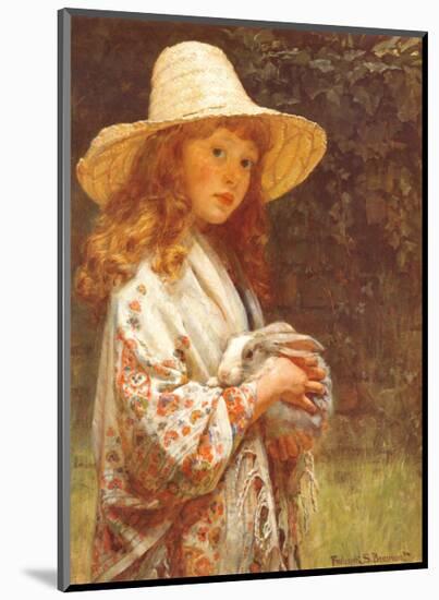 Little Timidity-Frederick Beaumont-Mounted Art Print