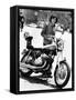 Little Tony with His Motorbike-null-Framed Stretched Canvas