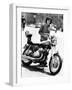 Little Tony with His Motorbike-null-Framed Photographic Print