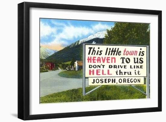 Little Town Is Heaven-null-Framed Art Print