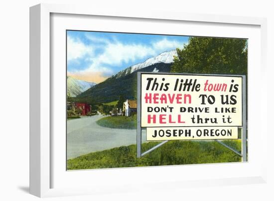 Little Town Is Heaven-null-Framed Art Print