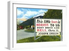 Little Town Is Heaven-null-Framed Art Print